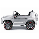Elektrické autíčko Mercedes AMG G63, lakované - strieborné